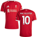 Liverpool Home #10 MAC ALLISTER Jersey 2025/26 Adults-Footzilla