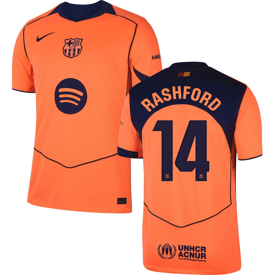 Barcelona FC Third #14 RASHFORD Jersey 2025/26 Adults-Footzilla