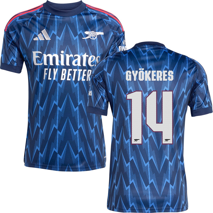 Arsenal Away Jersey Stadium 2025/26 Adults-Footzilla