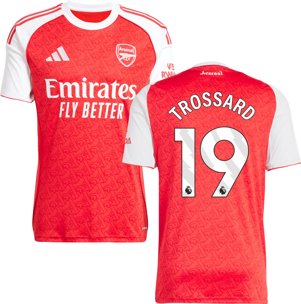 Arsenal Home Jersey #19 TROSSARD 2025/26 Adults-Footzilla