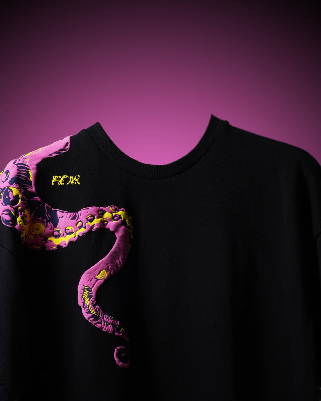 Polkal™ Fear Black Octopus T-Shirt