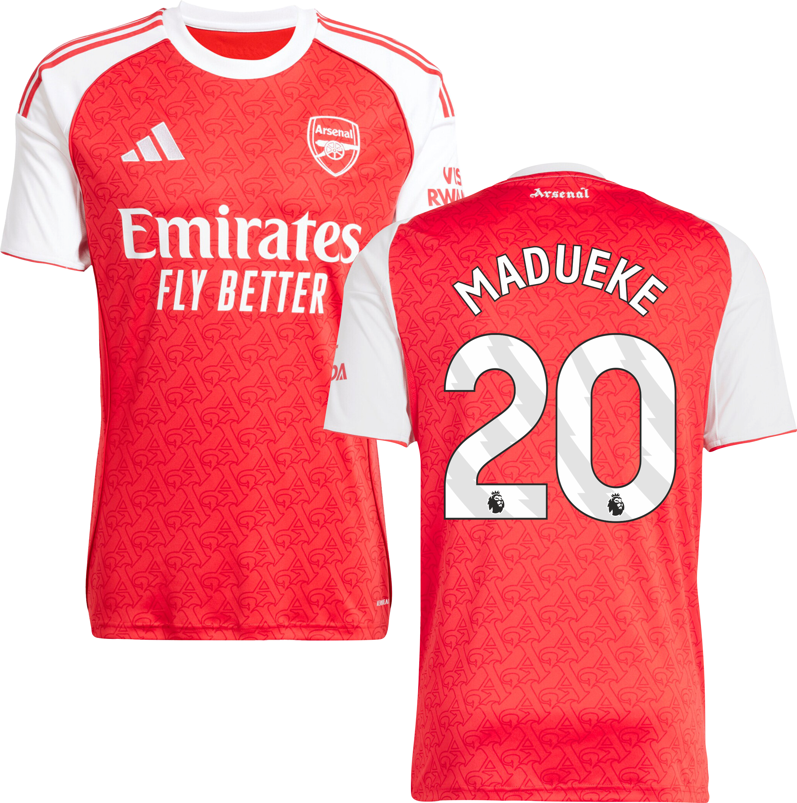 Arsenal Home Jersey #20 MADUEKE 2025/26 Adults-Footzilla