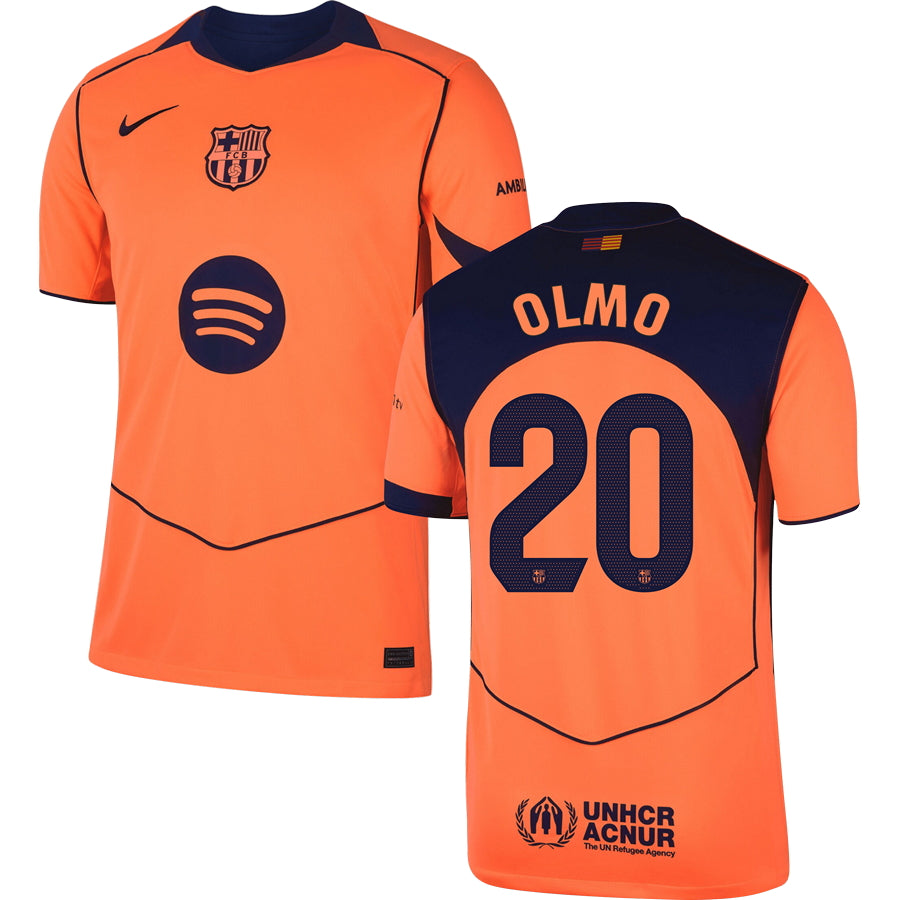 Barcelona FC Third #20 OLMO Jersey 2025/26 Adults-Footzilla