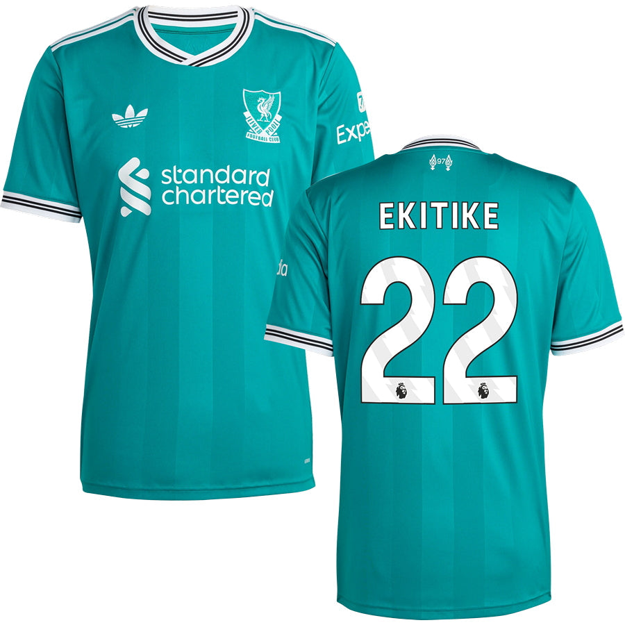 Liverpool Third #22 EKITIKE Jersey 2025/26 Adults-Footzilla
