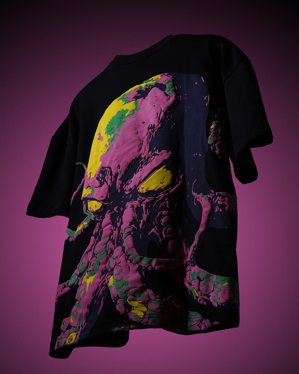 Polkal™ Fear Black Octopus T-Shirt