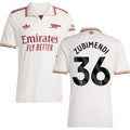 Arsenal Third Jersey #36 ZUBIMENDI 2025/26 Adults-Footzilla