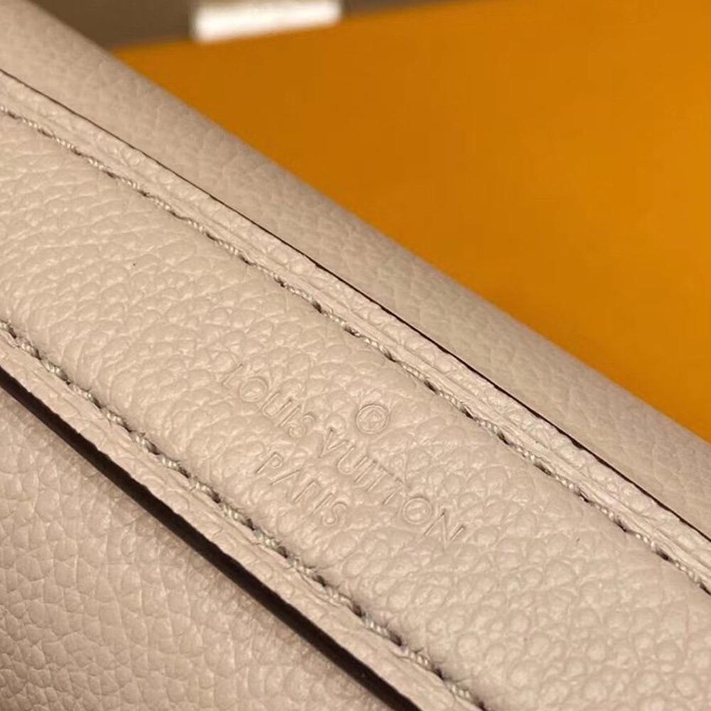 Lv Twist Chain Wallet Light Pink Grain Leather