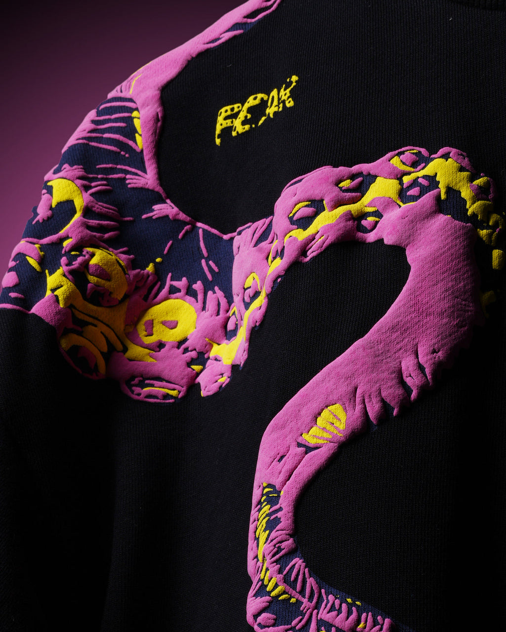 Polkal™ Fear Black Octopus T-Shirt