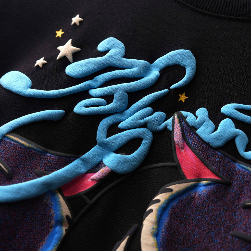 Black Wild Star T-Shirt Polkal™ BluOr
