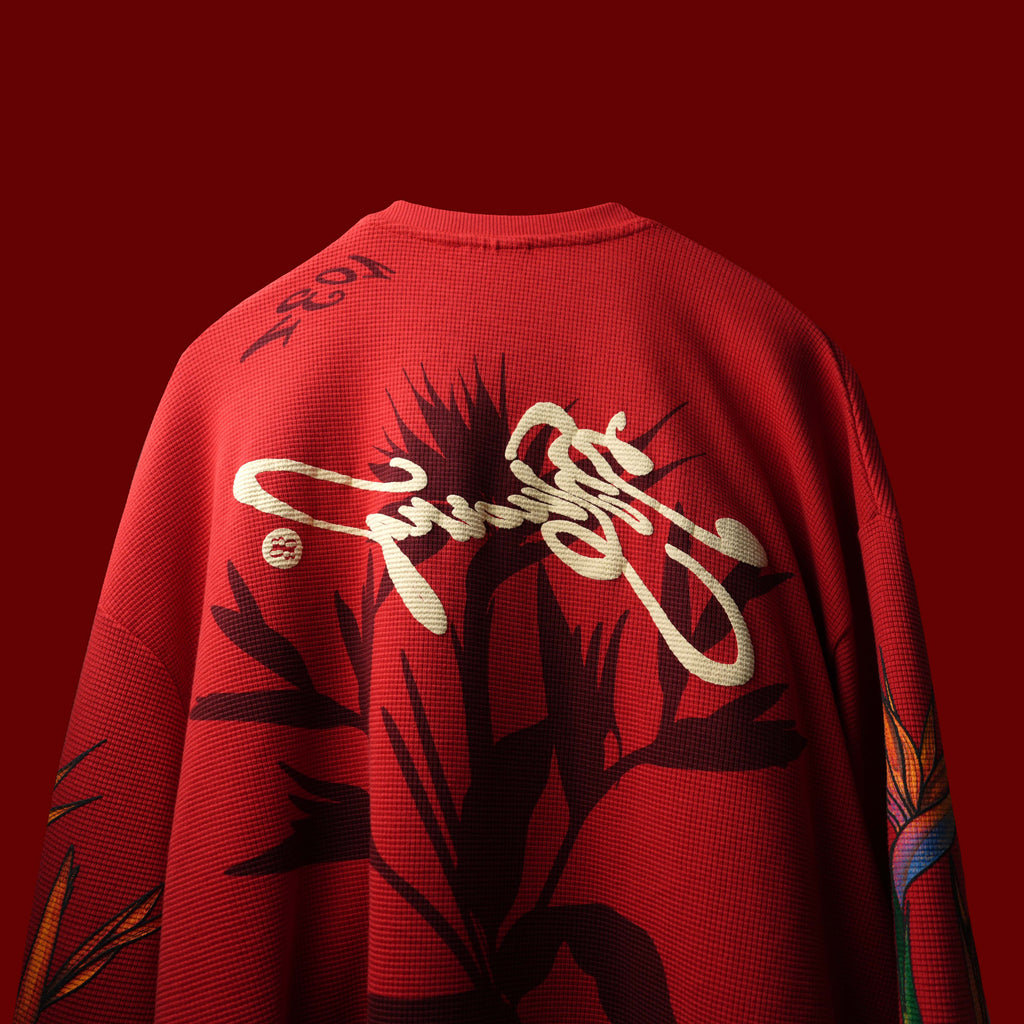 Bird Of Paradise Full Sleeve T-Shirt Polkal™ BluOr