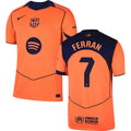 Barcelona FC Third #7 FERRAN Jersey 2025/26 Adults-Footzilla