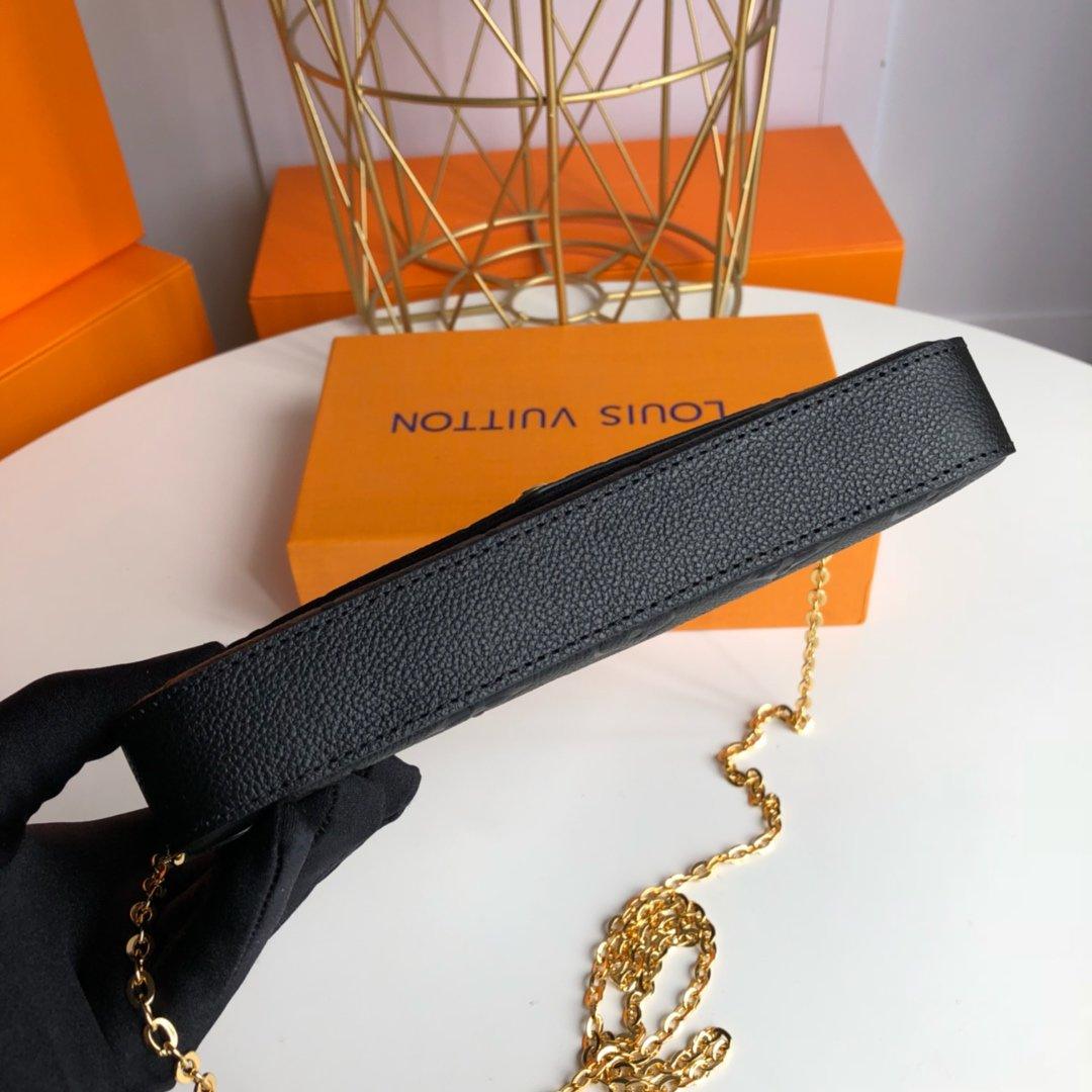 Louis Vuitton félicie pochette Black