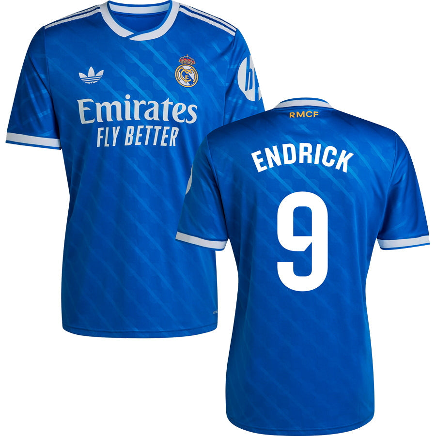 Real Madrid CF Third #9 ENDRICK Jersey 2025/26 Adults-Footzilla