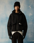 Black Techwear Over-Jacket Polkal™ BluOr