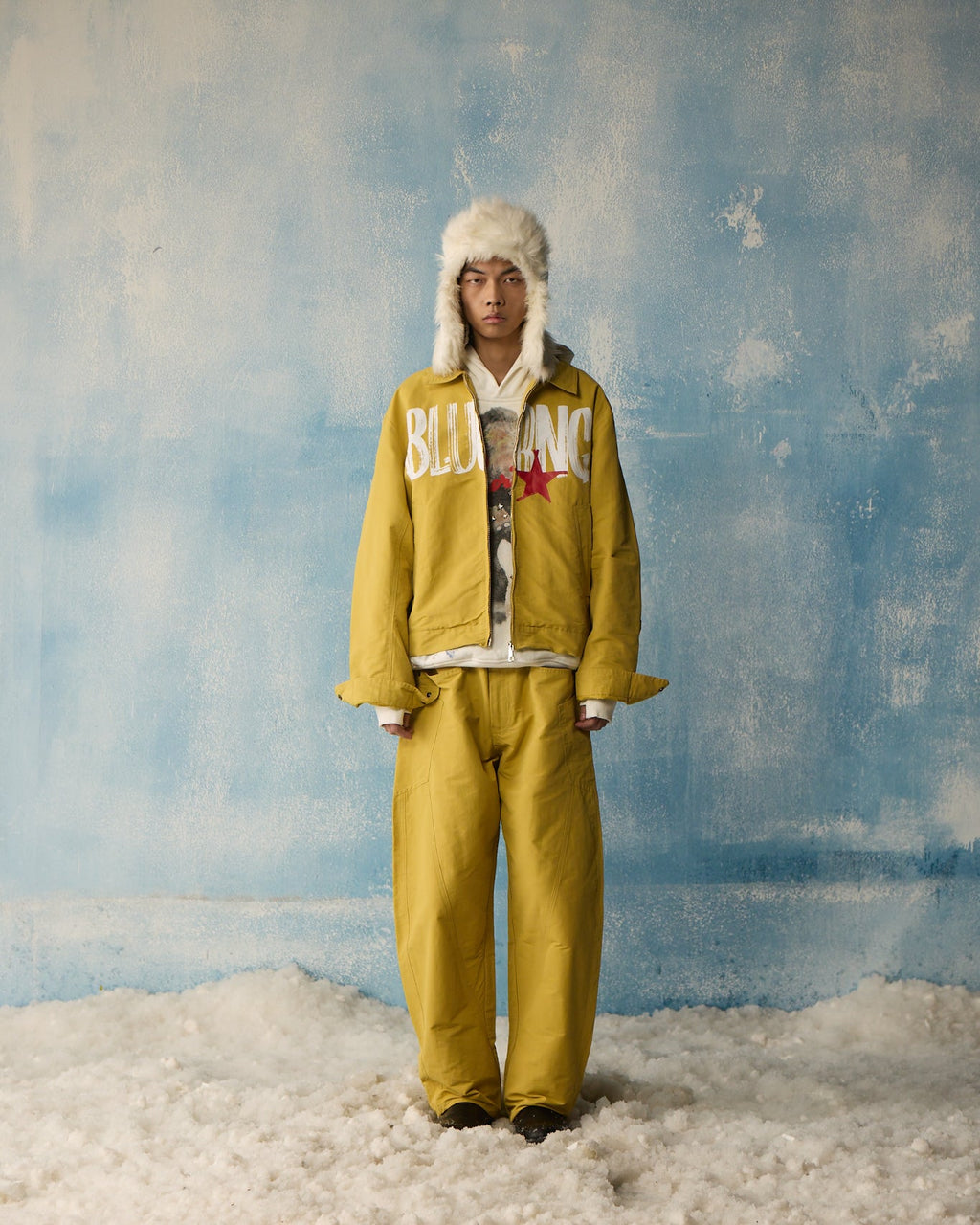 Boxy Mustard 1031 Jacket Polkal™ BluOr