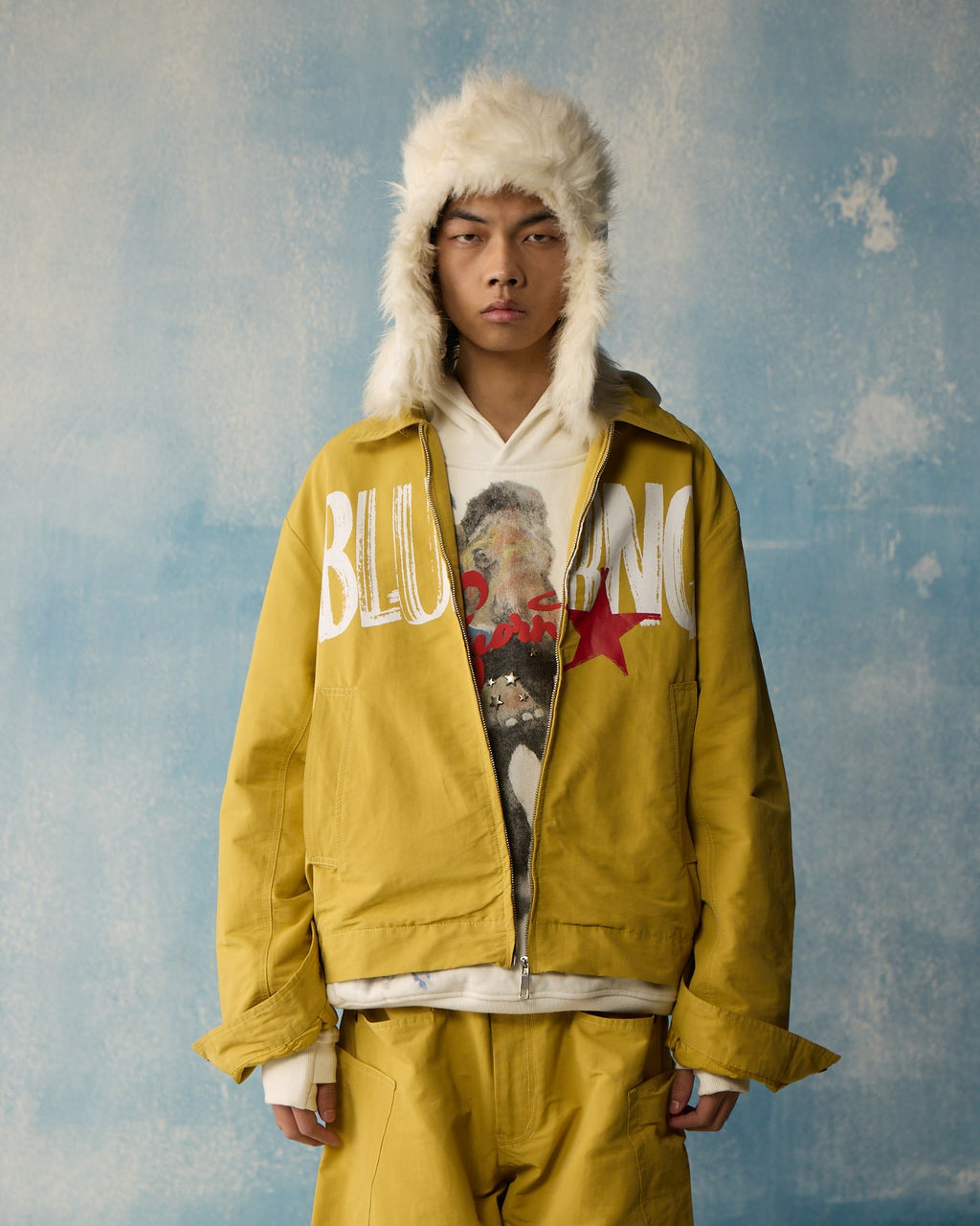 Boxy Mustard 1031 Jacket Polkal™ BluOr