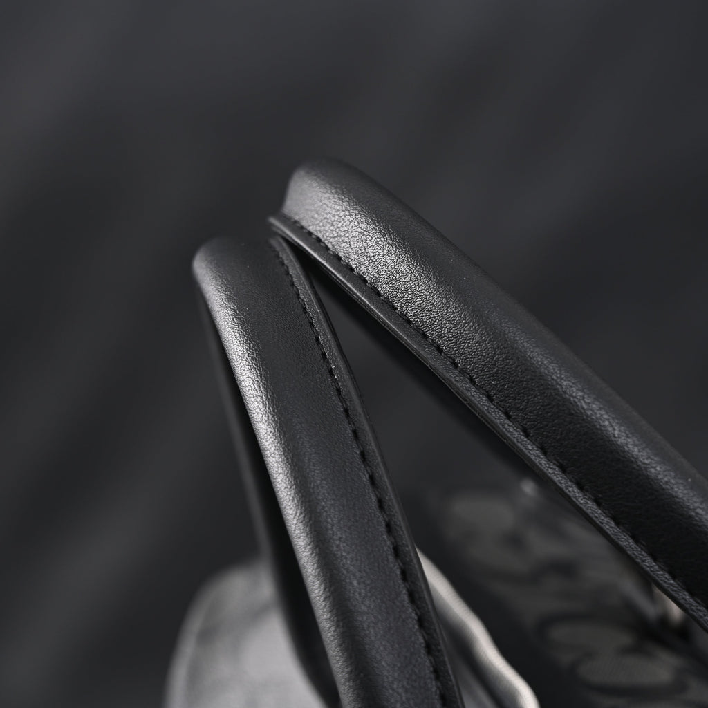 Coach Metropolitan Duffel Bag in Signature Black Canvas