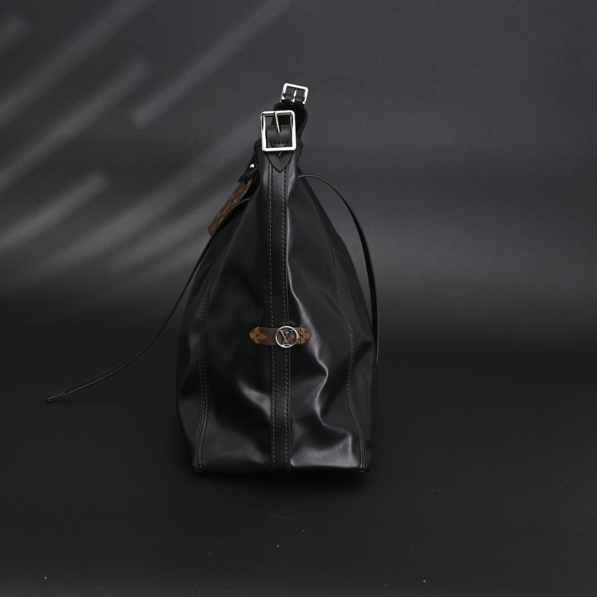 Louis Vuitton Graceful MM Black Monogram Hobo Bag