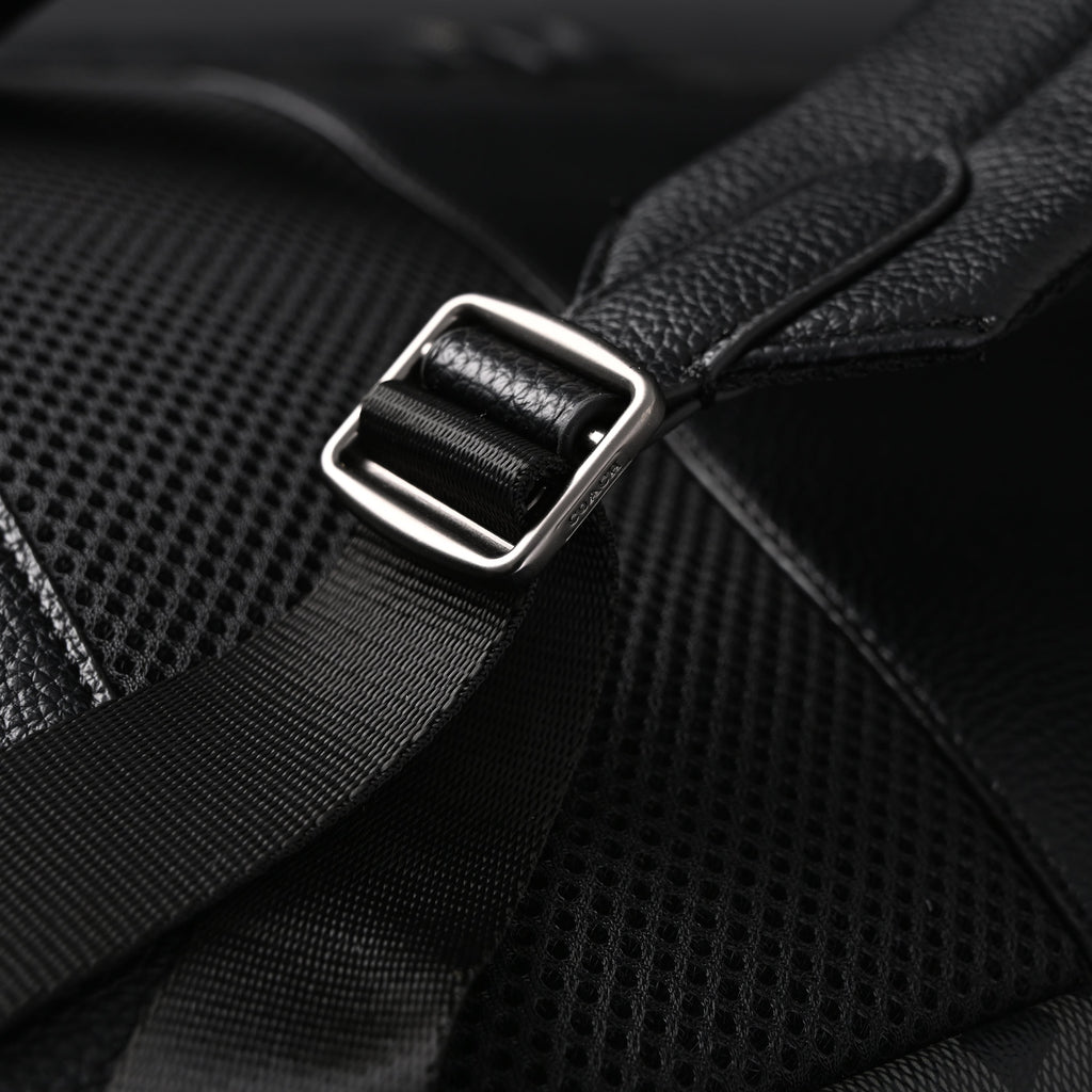 Coach Men’s Leather Backpack – Black Signature Canvas