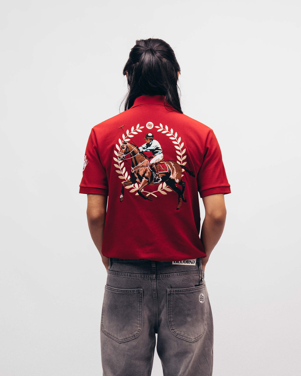 Rush Red Saddle League Polo T-Shirt Polkal™ BluOr