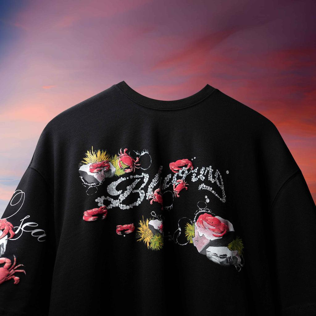 Black Coral Heist T-Shirt Polkal™ BluOr