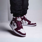 On-foot of the Air Jordan 1