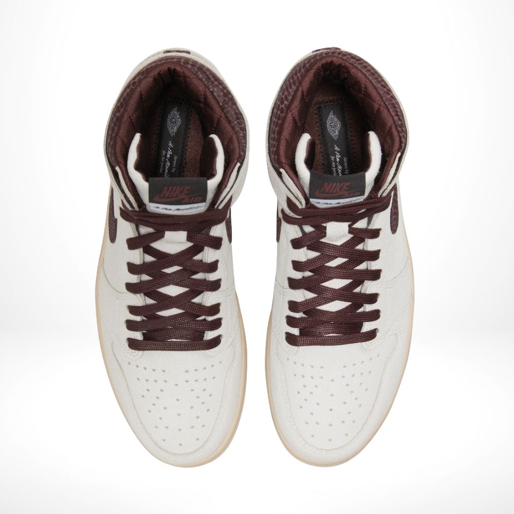 Top-down view of the Air Jordan 1