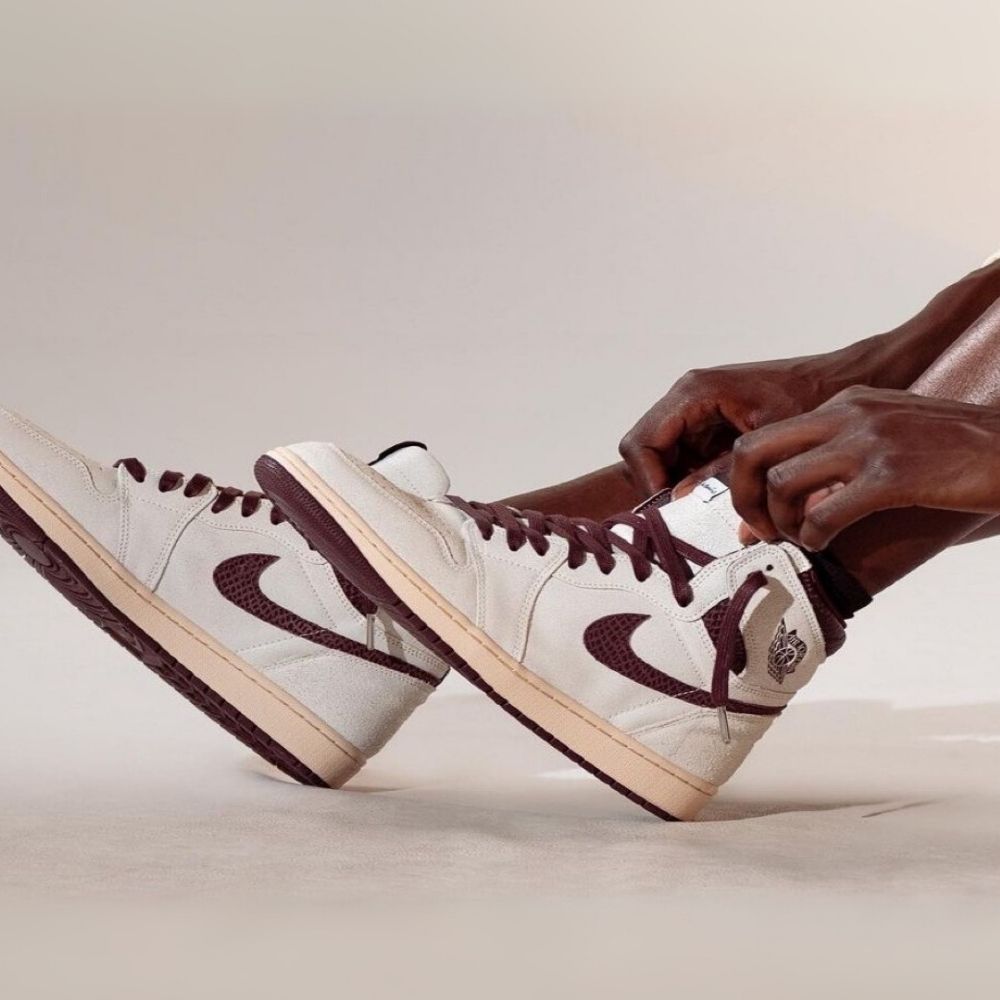 On-foot of the Air Jordan 1