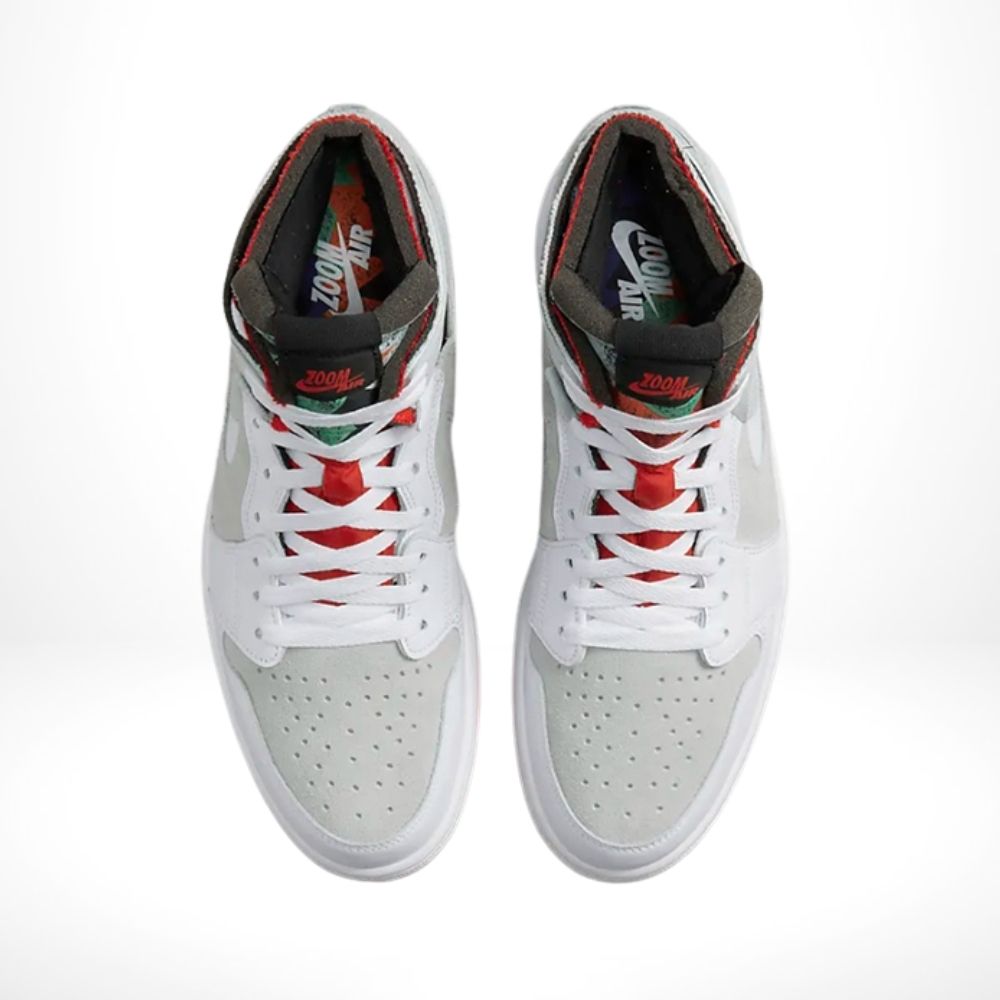 Top-down view of the Air Jordan 1