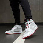 On-foot of the Air Jordan 1