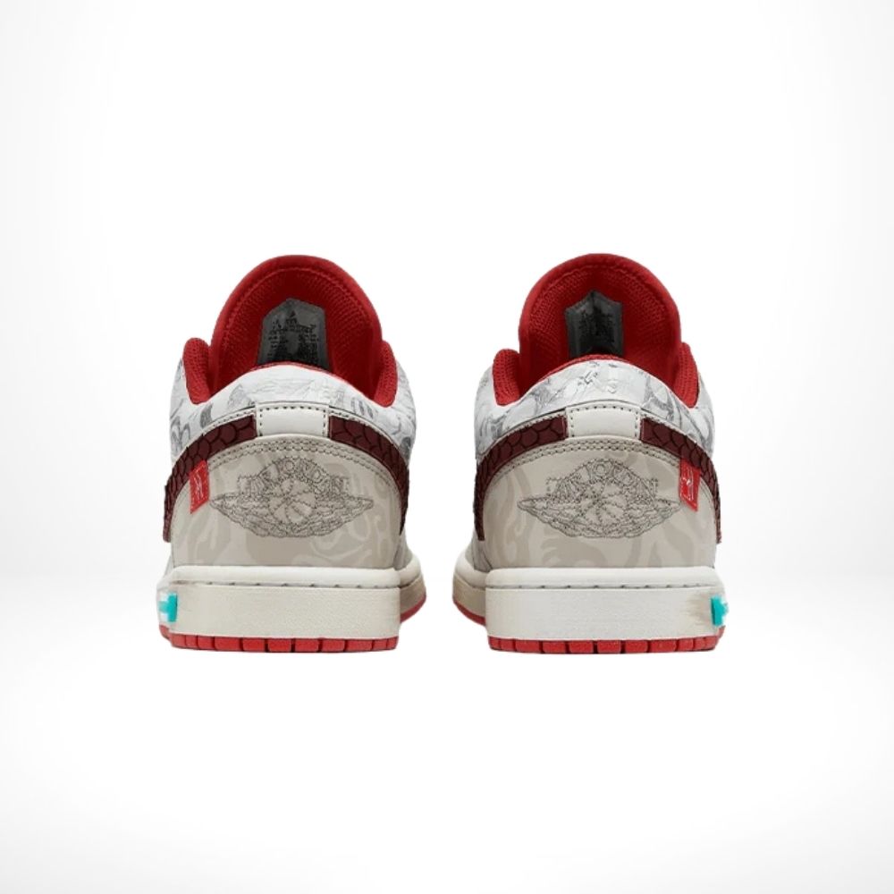 Rear view of the Air Jordan 1 Low