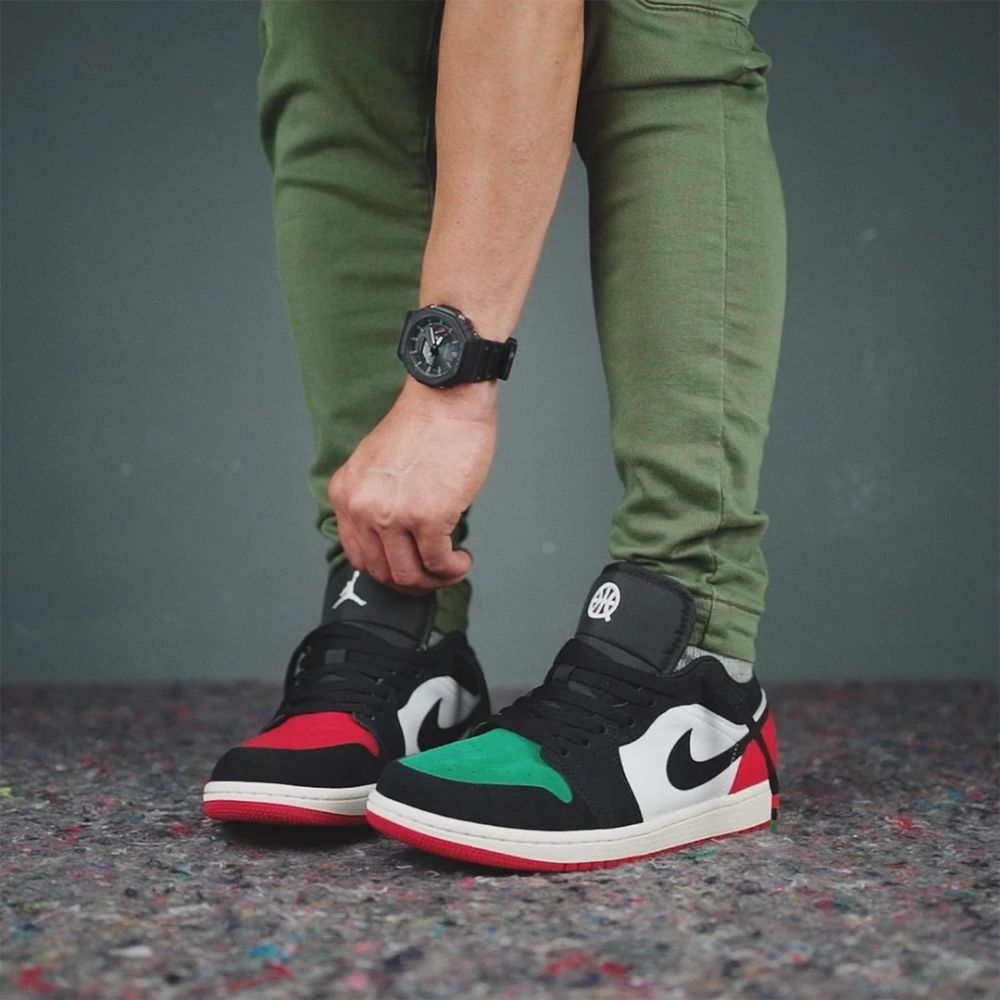 On-foot of the Air Jordan 1