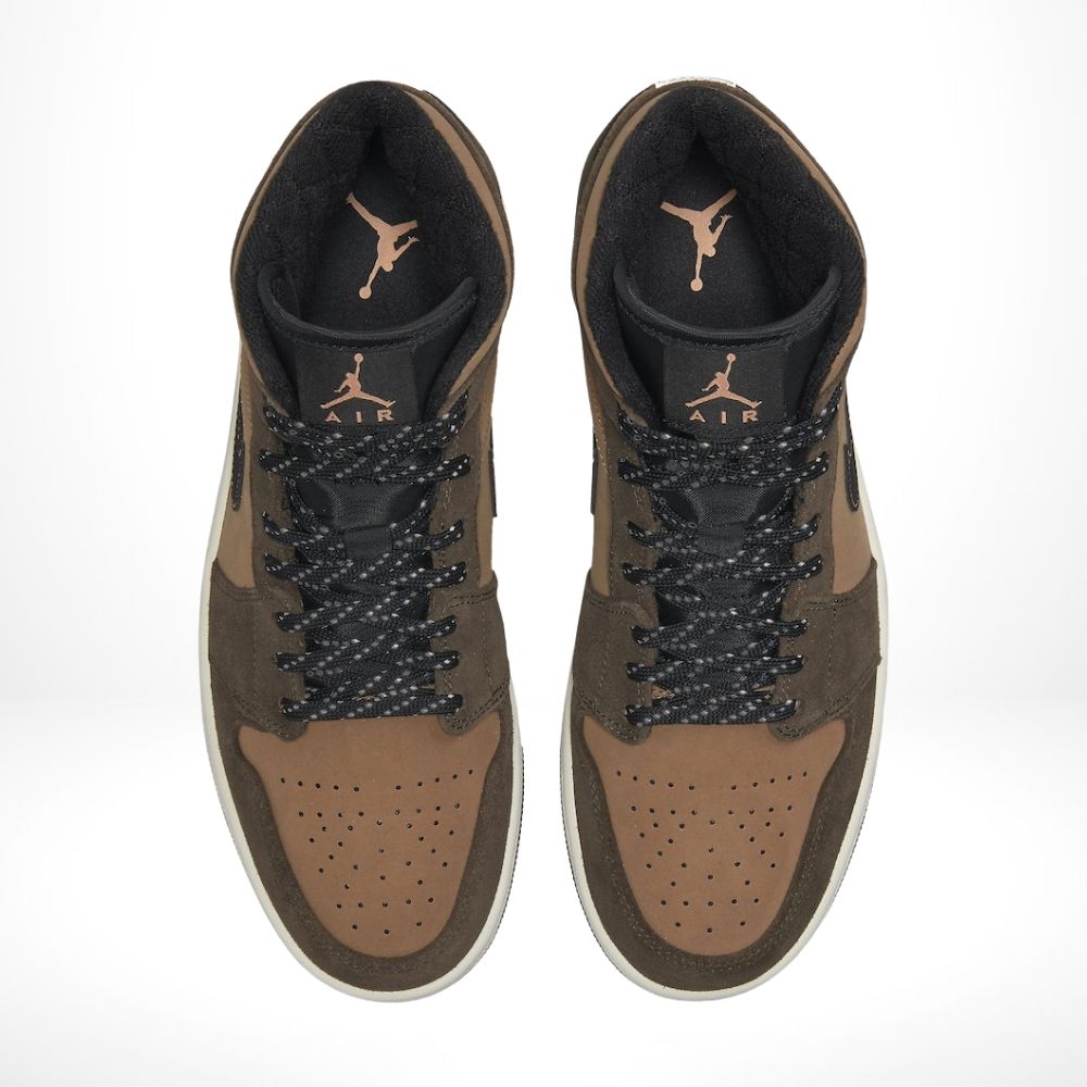 Top-down view of the Air Jordan 1