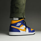 On-foot of the Air Jordan 1