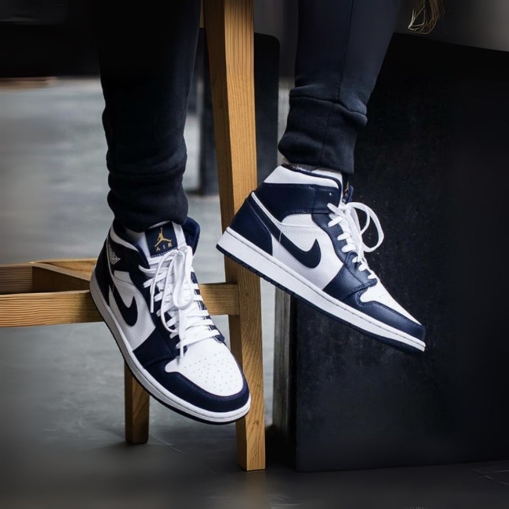 On-foot of the Air Jordan 1