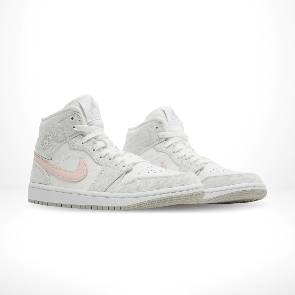Angled front view of a full pair of Air Jordan 1