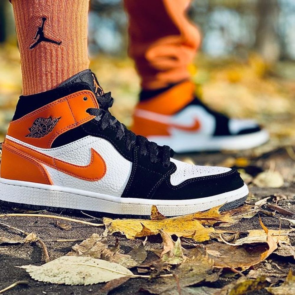 On-foot of the Air Jordan 1