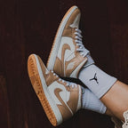 On-foot of the Air Jordan 1