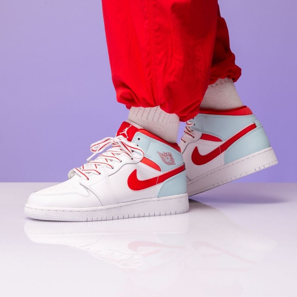 On-foot of the Air Jordan 1