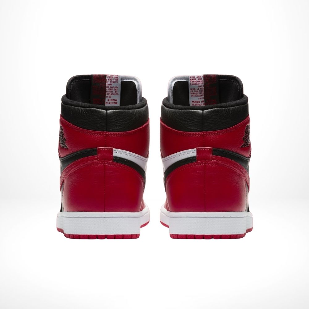 Rear view of the Air Jordan 1