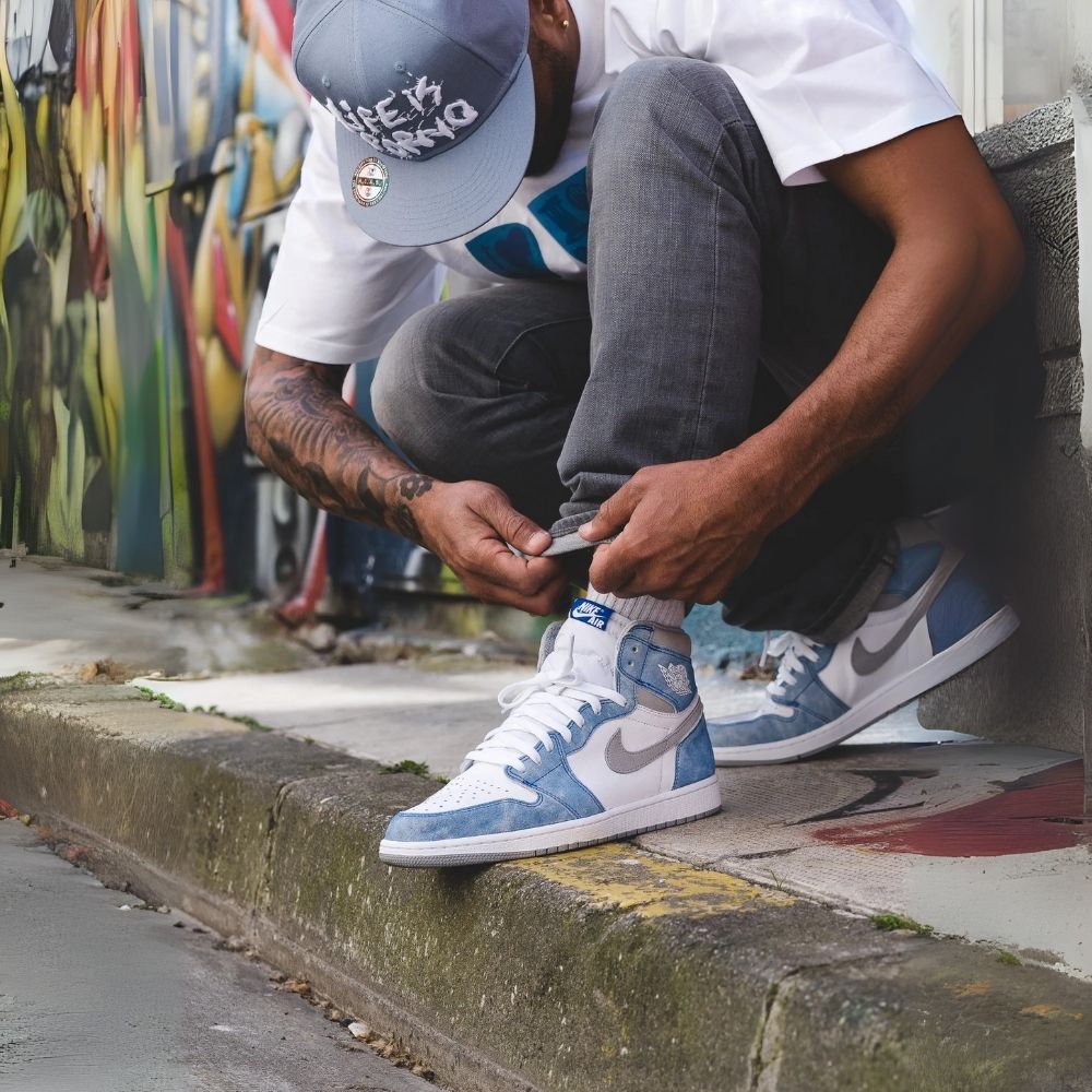 On-foot of the Air Jordan 1