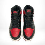 Top-down view of the Air Jordan 1