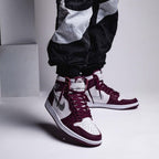 On-foot of the Air Jordan 1