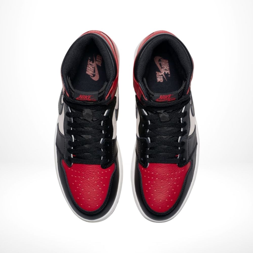 Top-down view of the Air Jordan 1