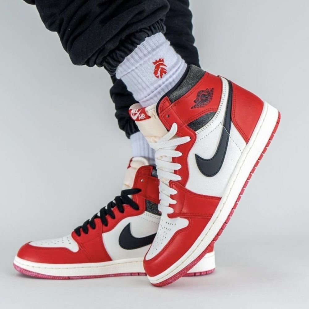 Real lifestyle image of Air Jordan 1