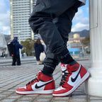 Real lifestyle image of Air Jordan 1
