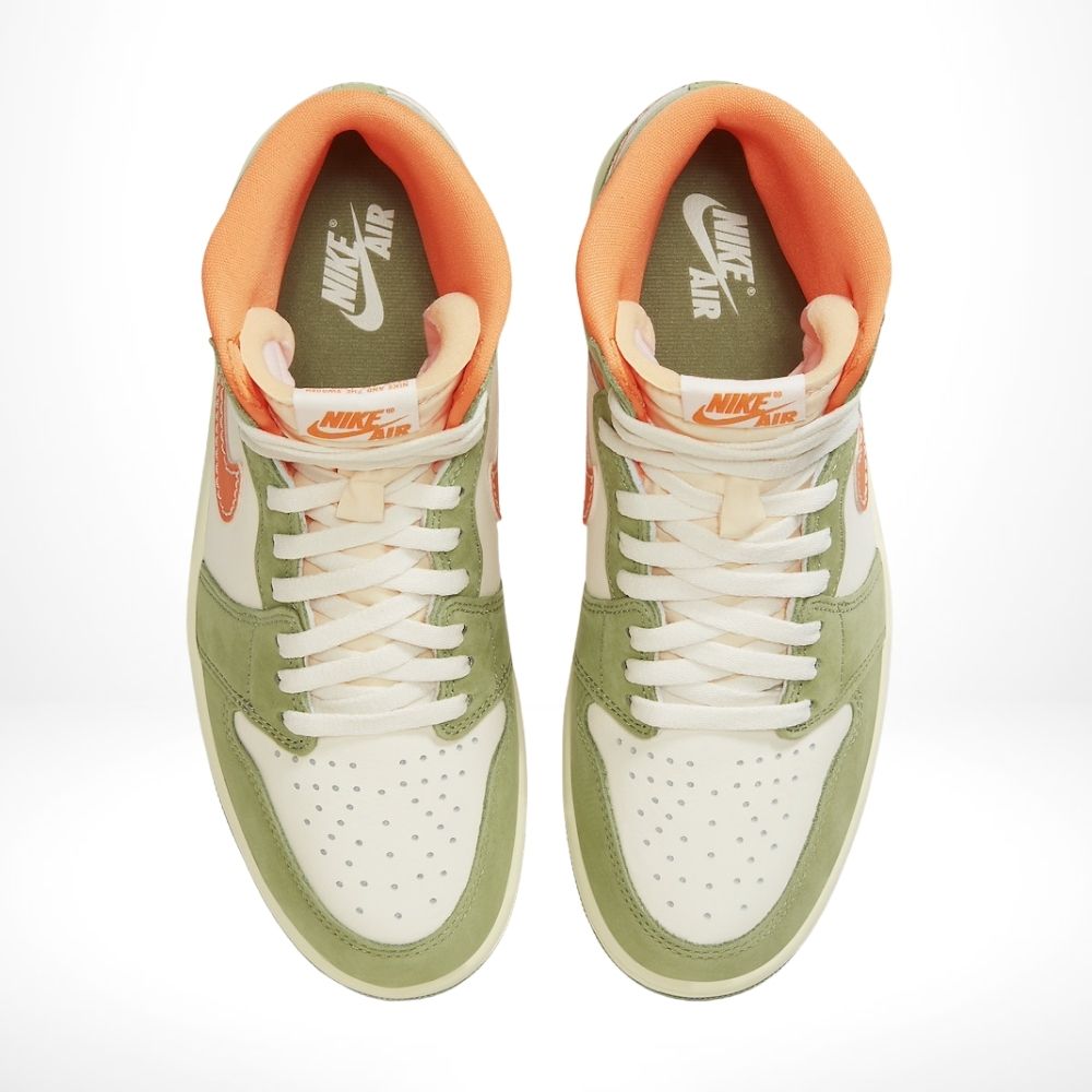 Top-down view of the Air Jordan 1