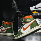 On-foot of the Air Jordan 1