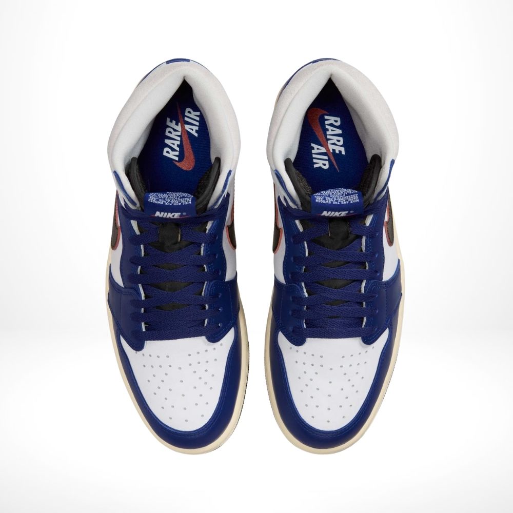 Top-down view of the Air Jordan 1
