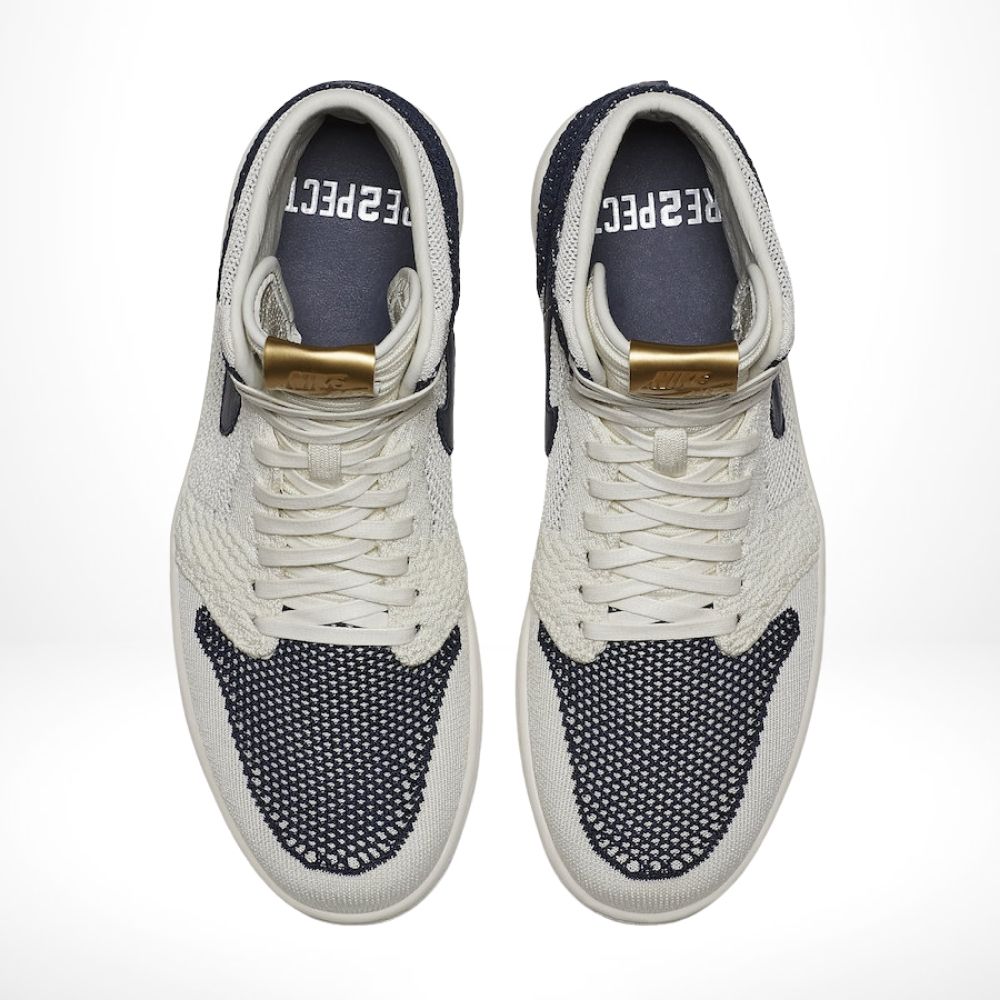 Top-down view of the Air Jordan 1